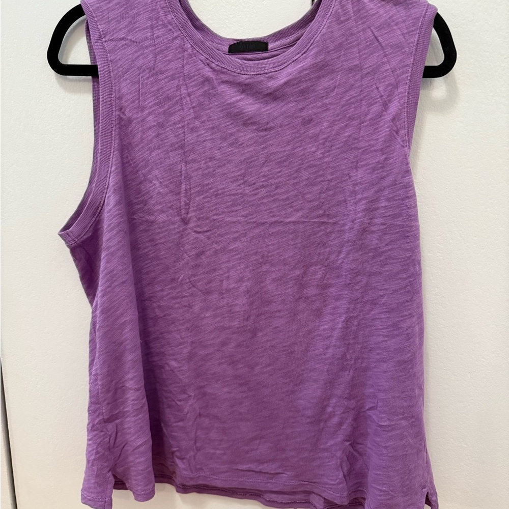 ATM Anthony Thomas Melillo Purple Muscle Tee Relaxed Fit